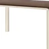 Table à manger en chêne foncé et acier beige clair 160x90cm Atura - Ferm living