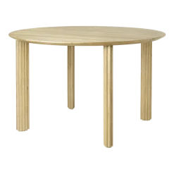 Table à manger en chêne naturel Comfort Circle - UMAGE