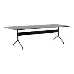 Table à manger en chêne noir et métal noir 250x110 cm Pavilion AV24 - &tradition