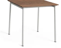 Table à manger en frêne huilé et aluminium 83x75x74cm Traverse - Hay