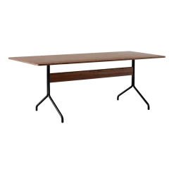 Table à manger en noyer et métal noir 200x90 cm Pavilion AV19 - &tradition