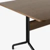 Table à manger en noyer et métal noir 250x110 cm Pavilion AV24 - &tradition