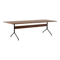 Table à manger en noyer et métal noir 250x110 cm Pavilion AV24 - &tradition