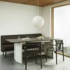 Table à manger en pin marron foncé et crème 90x200cm Panel - Normann Copenhagen
