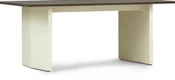 Table à manger en pin marron foncé et crème 90x200cm Panel - Normann Copenhagen