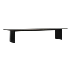 Table à manger en pin marron foncé et noir 100x420cm Panel - Normann Copenhagen