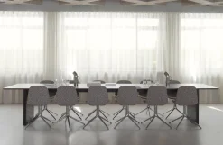 Table à manger en pin marron foncé et noir 100x420cm Panel - Normann Copenhagen