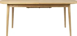 Table à manger ovale avec rallonge en chêne naturel 180/240x90cm Twist - Zuiver