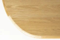 Table à manger ovale avec rallonge en chêne naturel 180/240x90cm Twist - Zuiver