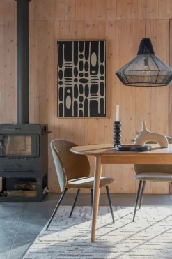 Table à manger ovale avec rallonge en chêne naturel 180/240x90cm Twist - Zuiver