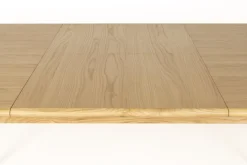 Table à manger ovale avec rallonge en chêne naturel 180/240x90cm Twist - Zuiver