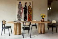 Table à manger ovale en chêne vernis 280x120cm Maru - Vincent Sheppard