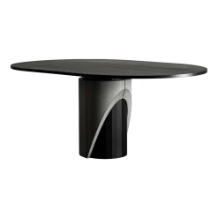 Table à manger ovale Sharp Lyon Béton