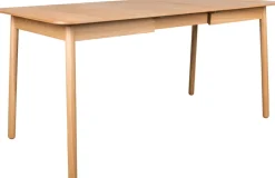 Table à manger rectangulaire avec rallonge en chêne naturel 120/162x80cm Glimps - Zuiver