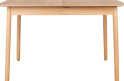 Table à manger rectangulaire avec rallonge en chêne naturel 120/162x80cm Glimps - Zuiver