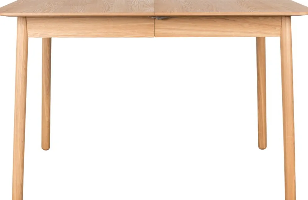 Table à manger rectangulaire avec rallonge en chêne naturel 120/162x80cm Glimps - Zuiver