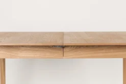 Table à manger rectangulaire avec rallonge en chêne naturel 120/162x80cm Glimps - Zuiver