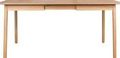Table à manger rectangulaire avec rallonge en chêne naturel 120/162x80cm Glimps - Zuiver