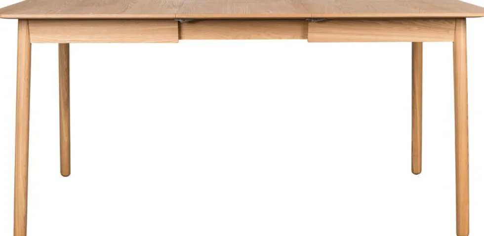 Table à manger rectangulaire avec rallonge en chêne naturel 120/162x80cm Glimps - Zuiver