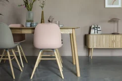Table à manger rectangulaire avec rallonge en chêne naturel 120/162x80cm Glimps - Zuiver