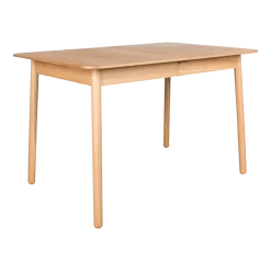 Table à manger rectangulaire avec rallonge en chêne naturel 120/162x80cm Glimps - Zuiver