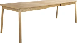 Table à manger rectangulaire avec rallonge en chêne naturel 180/240x90cm Glimps - Zuiver