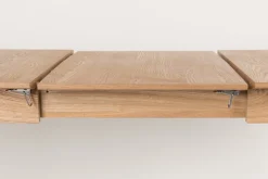 Table à manger rectangulaire avec rallonge en chêne naturel 180/240x90cm Glimps - Zuiver