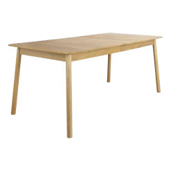 Table à manger rectangulaire avec rallonge en chêne naturel 180/240x90cm Glimps - Zuiver