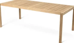 Table à manger rectangulaire d'extérieur en teck non traité 203x100cm AH901 - Carl Hansen & Søn