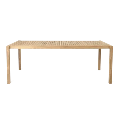 Table à manger rectangulaire d'extérieur en teck non traité 203x100cm AH901 - Carl Hansen & Søn