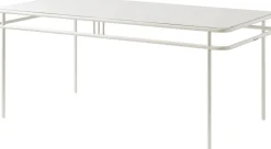 Table à manger rectangulaire en acier blanc pur 180x90x76,5cm UD - Tolix