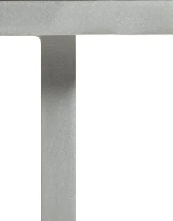 Table à manger rectangulaire en aluminium et ivoire 180x85x74cm - valerie_objects