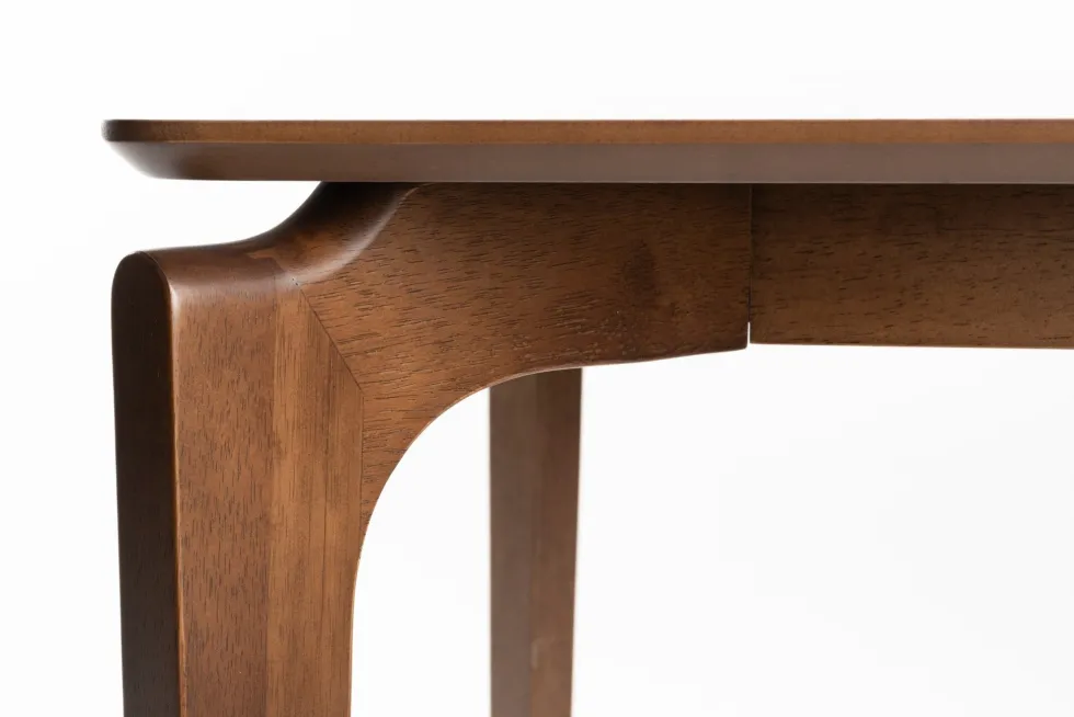 Table à manger rectangulaire en bois d'hévéa 160x90x75cm Savone - Dutchbone
