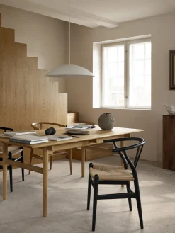 Table à manger rectangulaire en chêne et teck huilé 190x95cm CH327 - Carl Hansen & Søn