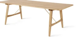 Table à manger rectangulaire en chêne huilé et laiton 210x82cm Hunting Table - Carl Hansen & Søn