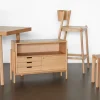 Table à manger rectangulaire en chêne naturel 160x80 cm Herringbone - Hübsch
