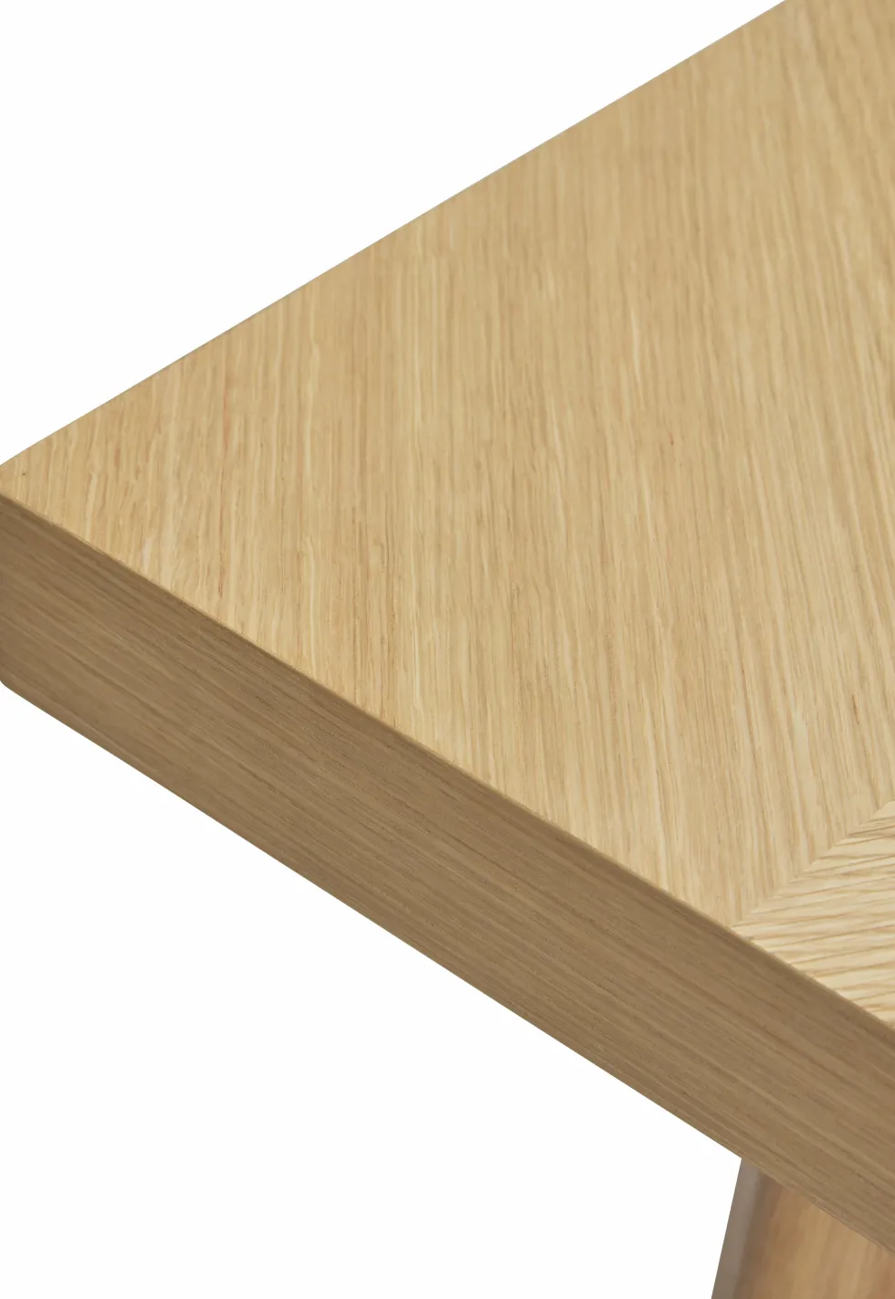 Table à manger rectangulaire en chêne naturel 160x80 cm Herringbone - Hübsch