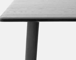 Table à manger rectangulaire en chêne noir 180 cm Alle - Hem