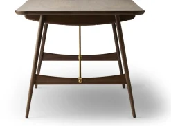 Table à manger rectangulaire en noyer huilé et laiton 210x82cm Hunting Table - Carl Hansen & Søn