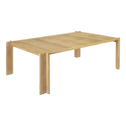 Table à manger rectangulaire en teck naturel 209x105cm Atmosfera - Gubi