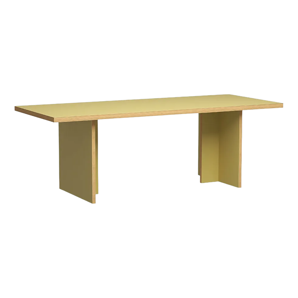 Table à manger rectangulaire olive 220x90cm - HKliving