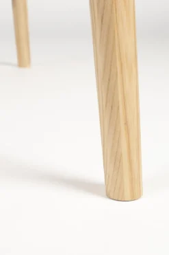 Table à manger ronde avec rallonge en chêne naturel 120/160cm Twist - Zuiver