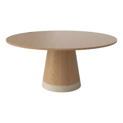 Table à manger ronde en chêne huilé 160cm Piro - Bolia