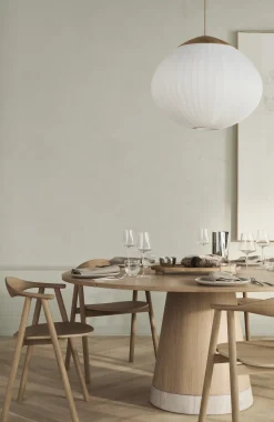 Table à manger ronde en chêne huilé 125cm Piro - Bolia
