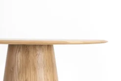 Table à manger ronde en chêne massif 126x75cm Mushroom - Gazzda