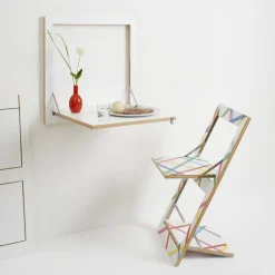 Table pliante blanche 60 x 60 cm Fläpps Kitchen - Ambivalenz