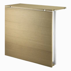 Table pliante en chêne et pieds blancs en acier pour système String - String furniture