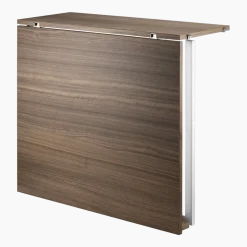 Table pliante en noyer et pieds blancs en acier - String furniture