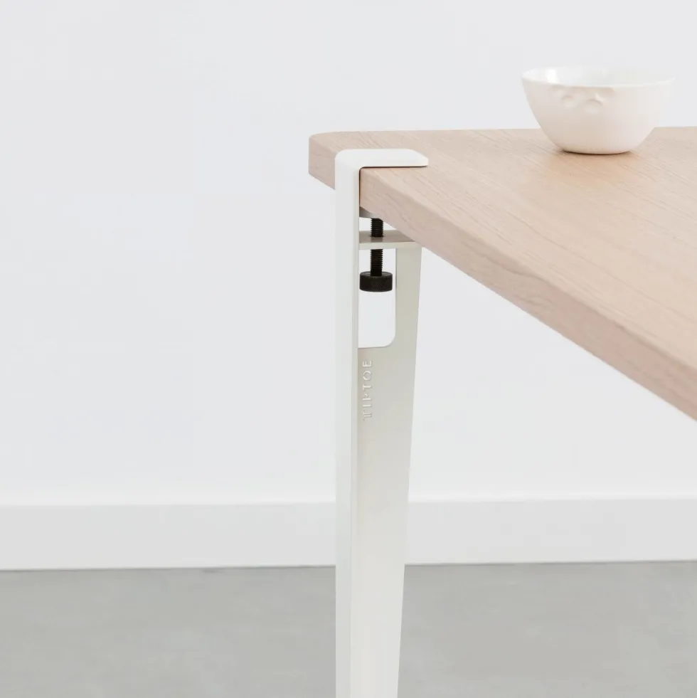 Table rectangulaire avec pieds blanc nuage 75 cm Baltazar - TIPTOE