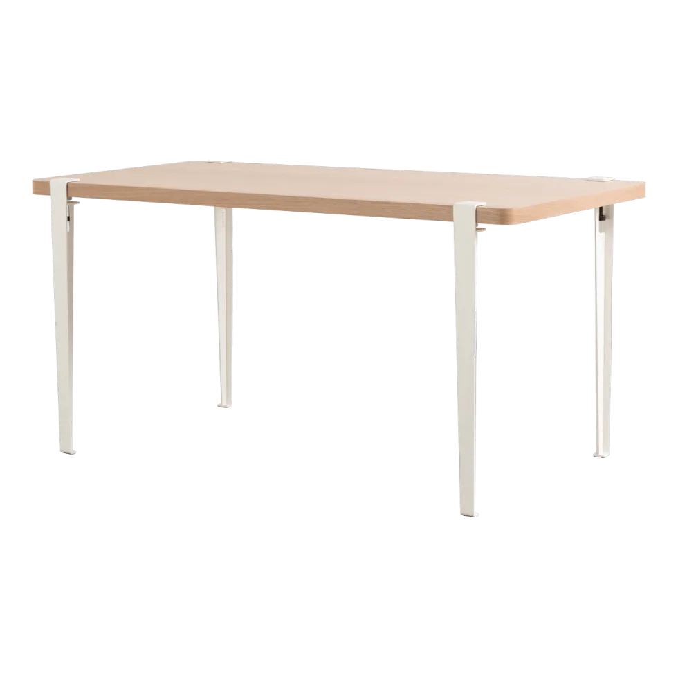 Table rectangulaire avec pieds blanc nuage 75 cm Baltazar - TIPTOE
